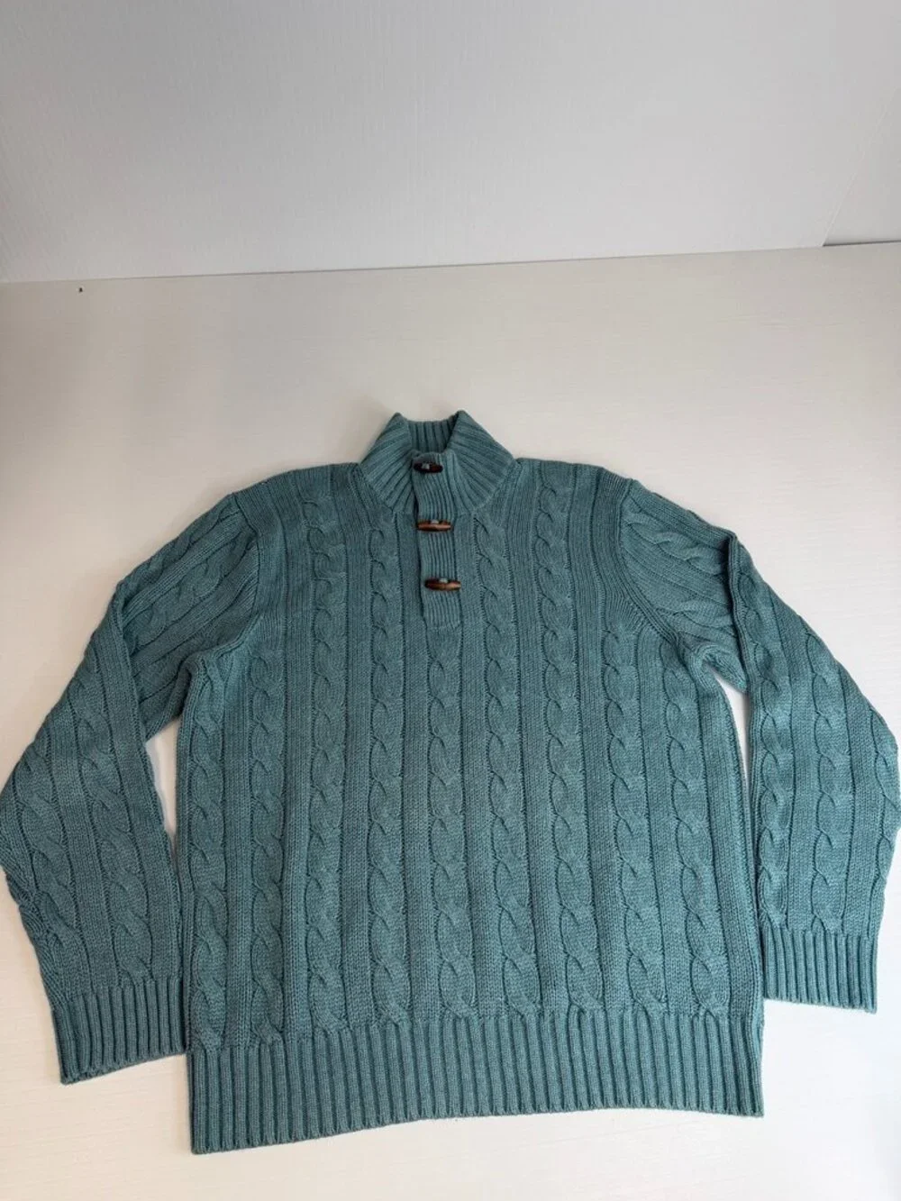 Vintage Ralph Lauren Sweater Men Extra Large Silk Cable Fisherman Jumper Work Ex